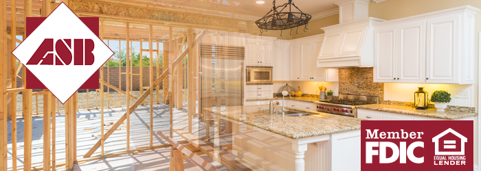 House building overlay on existing home with renovated kitchen